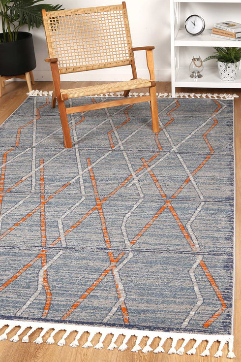 Machu Victor Blue Rug - ADORE RUGS and FLOORING